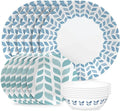 Corelle Global Collection Vitrelle 18-Piece Dinnerware Set Triple Layer Recycled Glass, Lightweight Eco-Friendly Round Plates and Bowls Set, Northern Pines