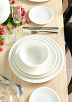 Villeroy & Boch NewMoon 12-Piece Dinnerware Set, Service for 4, Plates & Bowls, Premium Porcelain, Made in Germany