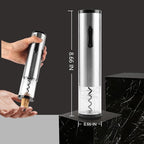 Electric Wine Opener Set, Cordless Electric Corkscrew Wine Opener, Premium Wine Gifts Box with Automatic Wine Openers, Foil Cutter, Foil Cutter, Wine Aerator, Vacuum Pump, 4 Stoppers, Rechargeable