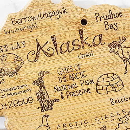 Destination Alaska State Shaped Cutting Board - view 5