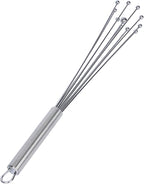 Restaurantware-German Standard 12.6 Inch Ball Whisks, 24 Dishwashable Kitchen Whisks - Ergonomic Handle, Durable, Stainless Steel Manual Egg Beater, Suitable For Whisking, Stirring, Mixing, Beating