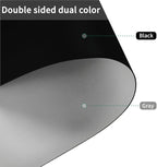 Leather Table Cover,1.8mm Thick,36x72 Inch Table Protector,Table Protector for Dining Room Table,Dining Room Table Protector Pad.(Black+Gray,36x72)