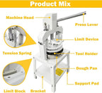 TECHTONGDA Commercial Dough Divider Rounder Machine Manual 10PCS Dough Cutter Hand Press Bread Bakery Dough Dividing Machine