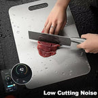 Katuchef Titanium Cutting Board 2025 New Upgrade Pure Titanium Cutting Boards for Kitchen Double Sided Cutting Boards Non Toxic,Hygiene Durable Chopping Board Suitable for Dishwasher Safe(11.4 * 7.9)