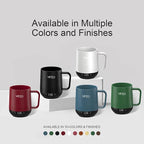 Temperature Control Smart Mug, Self Heating Coffee Mug LED Display, 180 Min Battery Life - Hot up to 149℉ Fast Wireless Charger Base Improved Design coffee serving sets mug(12oz, Coffee)