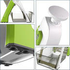 [5 in 1] Mandoline Slicer for Kitchen & Safe Vegetable Chopper & Adjustable Mandoline Slicer. can't Detachable Blade, Vegetable Slicer can Cut Slicing, Strips, Shredding, Dicing, Chop