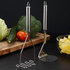 2 Pcs Potato Masher,Stainless Steel Mashed Potato Masher,Efficient Mashing Tool,Heavy Duty Wire Type Masher,Kitchen Masher Tool for Potato,Avocado,Fruits,Vegetables,Easy to Clean