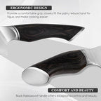 SHANGDAO Chef Knife 8 Inch, Professional Japanese Kitchen Knife – 3 Layers VG10 Alloy Steel, Pakkawood Handle, Gift Box - HUO Series