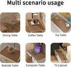 Table Pads for Dining Room Table for Dining Room Table - Can Be Used On Both Sides Waterproof and Easy to Clean Good Flatness Used for Dining Table(Mud Color+Champagne Gold 46x72)