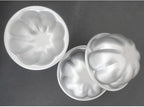 6 Pack Egg Tart Pans Pumpkin Shape, Aluminum Jelly Mold, Pudding Cup Molds, Small Muffin Pan for Baking Jello, Cupcake, Tartlets, 3.3" x 1.7"