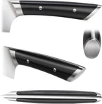 Cangshan HELENA Series German Steel Forged Knife Block Set (8-Piece, Black)