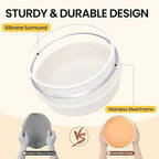 Vinino 10 Inch Silicone Round Cake Pan with Metal Reinforced Frame Set of 2, Nonstick Silicone Springform Pan for Baking Suitable for Making Layers, Cheese & Chocolate Cakes