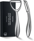 Y & I Peeler Set – Multi-Purpose Vegetable Peeler, 304 Stainless Steel Potato Peeler with Ultra-Sharp Serrated Blade & Ergonomic Handle (5-Year Warranty)
