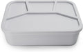 Ullabelle Leak Proof Bento Box Food-Grade Silicone Bento, BPA, Phthalate, Lead, & PVC Free - Bento Lunch Box for Daycare, Kids, & Adults - Leak Resistant Sets With Lids Snack Box Container (Grey 4)