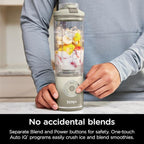 Ninja BC251IV Blast Max Personal Cordless Blender for Smoothies, Blend, Ice Crush, 22 oz. Twist & Go Vessel, Cream - Certified Refurbished