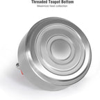 REDCAMP 0.9L Outdoor Camping Kettle, Lightweight Stainless Steel Water Pot with Carrying Bag, Portable Camp Tea Kettle Coffee Pot for Hiking Picnic Camping