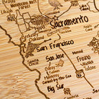 A Slice of Life California Engraved Map Cutting Board - view 4