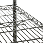 Shelving Inc. 14" d x 48" w Chrome Wire Shelving with 2 Tier Shelves, Weight Capacity 800lbs Per Shelf