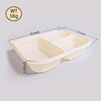 30 Pack of 3-Compartment Disposable Meal Prep Container, 36 Ounce Pre Meal Container, Food Storage Bento Box. Reusable Takeaway Container, Stackable, Microwave Refrigerator Safe.