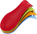 MSY BIGSUNNY Silicone Spoon Rests, Cooking Utensils Holder for Kitchen (2, Red-Red)