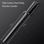 Professional Honing Rod -12 inch High Carbon Steel Knife Sharpener Rod Colorful Color Wood Handle,Sharpening Rod Belt Magnetization,Honing Steel Quick Sharpening,Chef's Sharpening Tool