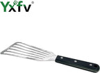 Professional Fish Spatula Stainless Steel, 11 Inch Flexible Slotted Turner, Heat Resistant & Dishwasher Safe for Kitchen Cooking, Flipping Eggs, Burgers and Outdoor BBQ Grilling
