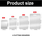 Katuchef Titanium Cutting Board,2026 New 100% Pure Titanium Cutting Boards for Kitchen,Non toxic Doubld-Side Durable Chopping Boards, Easy to Clean and Store(1PC:11.42 * 7.87)