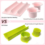 Cake Pop Cutter and Pusher with Tray - Circle Cake Pop Mold Set | Smooth & Easy-Clean Surface (Pink-Cutter & Tray Set)