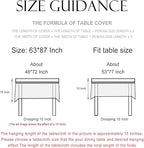 patdrea Designer French Linen Tablecloth for Rectangle Table,Beige Anti-Wrinkle Durable Floral Farmhouse Table Cloth,Decor Covers for Kitchen Dining,Tea Party,Christmas,Thanksgiving,63"x87"-Fram