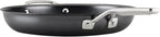 KitchenAid NITRO Carbon Steel Frying Pan/Skillet, Stainless Steel Handle, Compatible with All Cooktops, 12 Inch Fry Pan with Side Handle - Black