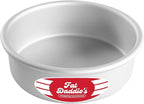 Fat Daddio's Round Cake Pan, 6 x 2 Inch, Silver