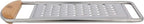 Cheese Grater Handheld - Stainless Steel Flat Food Grater with Cherrywood Handle - Coarse Shredder Kitchen for Medium-Hard Cheese and Vegetables - Italian Made Kitchen Gadgets by Kings County Tools