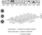 OCPO KITCHEN Mini Truffles Silicone Mold for Baking Candy, Chocolate, Cake Decoration Mold, Non-Stick & Easy Release, 3D Mini Ball Shape (15-Cavity)