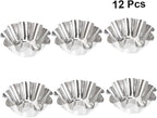 Unomor Pcs Stainless Steel Sauce Dish Egg Tart Tins Egg Tart Shell Baking Pan Puto Molder Filipino Baking Supplies Dish Mini Paper Cups Mold Cake Portuguese s