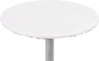 Yourtablecloth Heavy Duty Vinyl Round Fitted Tablecloth (Table Cover) with Flannel Backing Vibrant Colors Elasticized Tablecloth Great for Indoor and Outdoor Dining and Playing Cards 36” White
