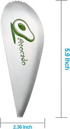 Metal Avocado Slicer & Cutter : Satinless Steel Avocado Cutter & Slicer Effortlessly Cut Fruits and Avocados Durable and Long Lasting