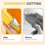Corn Peeler Cob Stripper, Stainless Steel Cob Remover, Corn Planer Cutter Thresher Scraper, Stripping Tool for Home Kitchen, Corn Scraper 3 PCS