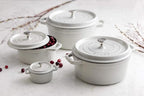 Staub Cast Iron 2.75-qt Round Cocotte - White Truffle, Made in France