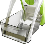 [5 in 1] Mandoline Slicer for Kitchen & Safe Vegetable Chopper & Adjustable Mandoline Slicer. can't Detachable Blade, Vegetable Slicer can Cut Slicing, Strips, Shredding, Dicing, Chop