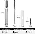 Lemon Zester with Non-Slip Handle,Cheese Grater for Kitchen,15 inch