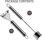 2 Pack Corn Peeler, Stainless Steel Stripper Tool Set, Cob Kernel Remover For Salads/Pizza/Bbq, Easy to Clean