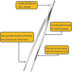 JETKONG 12-Inch Kitchen Tweezers Fine Tweezer Tongs Extra-Long Stainless Steel Cooking Tweezers