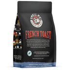 Bones Coffee Company French Toast, Sweet and Buttery Flavored Coffee, Medium Roast Low Acid Arabica Beans Compatible with Auto drip and French Press Coffee Maker, 12 Oz Ground