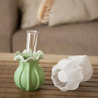 Resin Vase Mold, 1 Pcs vase Silicone Molds vase Resin Mold for Resin Art DIY vase Pens Holder Perfume Diffuser Bottle