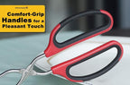 Stainless Steel Scissor Tongs 10-Inch and 12-Inch Set, Set of 2