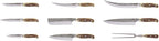 Smith's 51032 Cabin & Lodge Cutlery Block Set (14-Piece), One Size, Gray
