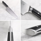 Cangshan HELENA Series German Steel Forged Knife Block Set (10-Piece, Black)