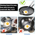 KSENDALO Thin Kitchen Spatula Turner for Egg,Fish, Slotted Flexible Plastic Spatula for Nonstick Cookware, Idea Kitchen Utensil for Egg, Bacon, Fish, Pancakes
