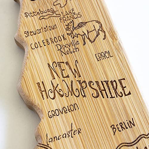 Destination New Hampshire State Shaped Cutting Board - view 5