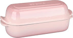 Enameled Cast Iron Loaf Pan with Lid, Dutch Oven Bread pan for Homemade Sourdough Bread Baking, 12.5x5.5 inch, 5qt, Pink